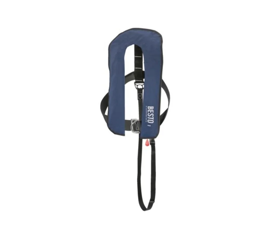 Besto Automatische Reddingsvest Standaard Navy 40+Kg 3 Besto Automatische Reddingsvest Standaard Navy 40+Kg