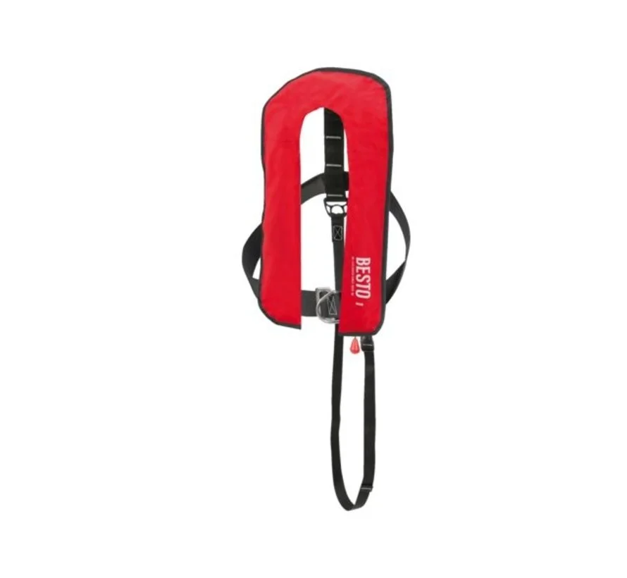 Besto Automatische Reddingsvest Standaard Rood 40+Kg 3 Besto Automatische Reddingsvest Standaard Rood 40+Kg