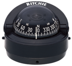 Ritchie Kompas Model Explorer S-53 12V Opbouwkompas RoosDiameter69 9mm / 5Graden Zwart