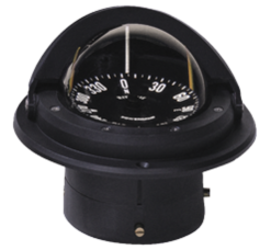Ritchie Kompas Model Voyager F-82 12V Inbouwkompas RoosDiameter76 2mm / 5Graden Zwart