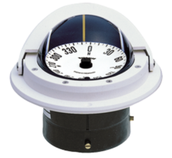 Ritchie Kompas Model Voyager F-82W 12V Inbouwkompas RoosDiameter76 2mm / 5Graden Wit