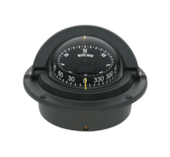 Ritchie Kompas Model Voyager F-83 12V Inbouwkompas RoosDiameter76 2mm / 5Graden Zwart (wheel Mark)